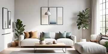 Minimalistisches Wohnzimmer